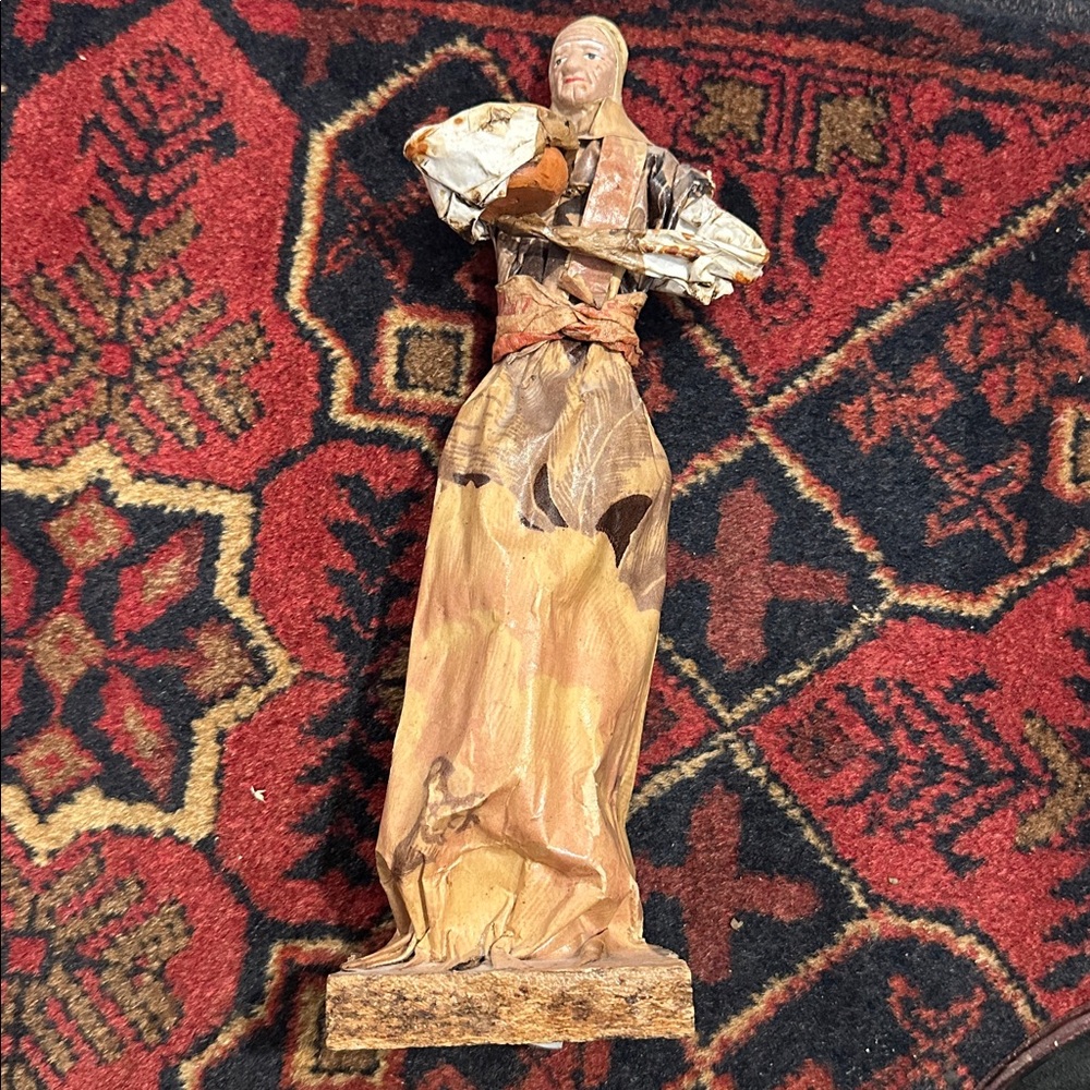 Vintage Mexican‎ Paper Mache Statue Sculpture Folk Art by Roy Wilson